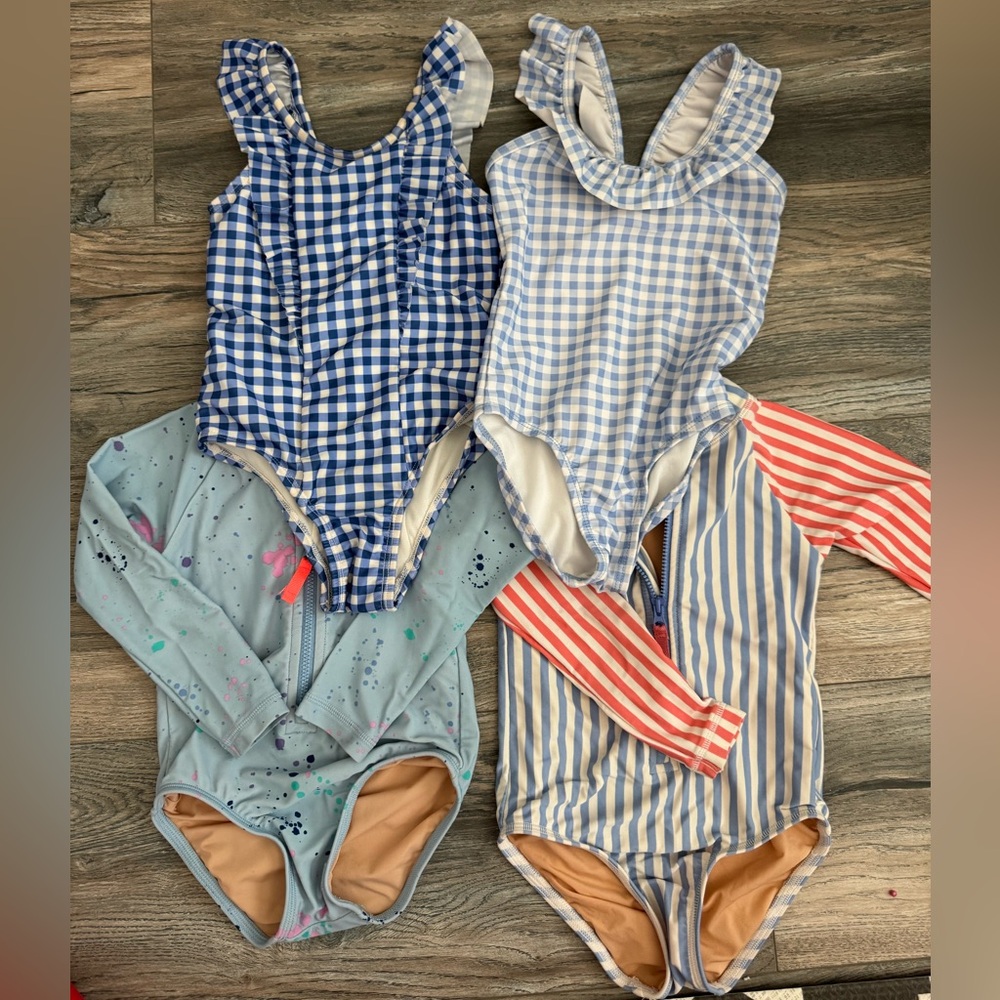 Crewcuts Blue and White Checkered Kids Bodysuit